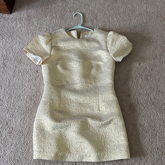 LOFT Cream Textured Mini Dress - Picture 1 of 2